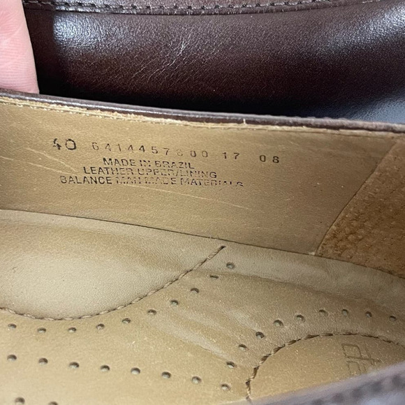 Dankso Danielle Womens EU 40 US 9.5 Brown Leather Loafers Bow Slip On Round Toe - Picture 3 of 10